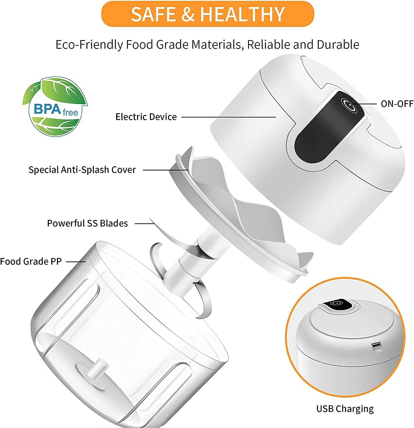 Electric Mini Garlic Chopper